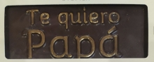 TABLETA CHOCOLATE MENSAJE TE QUIERO PAP