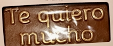 TABLETA CHOCOLATE MENSAJE TE QUIERO MUCHO