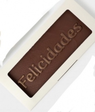 TABLETA CHOCOLATE MENSAJE FELICIDADES